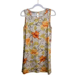 Tommy Bahama Silk Floral Tropical Shift Dress Size S